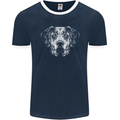 A Great Dane Dog Mens Ringer T-Shirt FotL Navy Blue/White