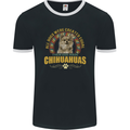 A Chihuahua Dog Mens Ringer T-Shirt FotL Black/White