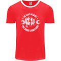 Here Because You Broke Something Mechanic Mens Ringer T-Shirt FotL Red/White
