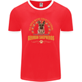 A German Shepherd Dog Mens Ringer T-Shirt FotL Red/White