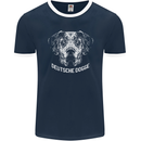 Deutsche Dogge Great Dane Dog Mens Ringer T-Shirt FotL Navy Blue/White
