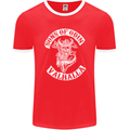 Son of Odin Valhalla Viking Norse Mythology Mens Ringer T-Shirt FotL Red/White