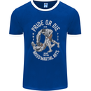 Pride MMA Muay Thai Mixed Martial Arts Mens Ringer T-Shirt FotL Royal Blue/White