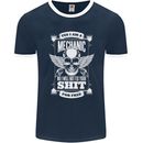 Funny Im a Mechanic No Wont Fix For Free Mens Ringer T-Shirt FotL Navy Blue/White