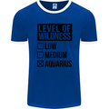 Levels of Wildness Aquarius Mens Ringer T-Shirt FotL Royal Blue/White