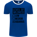 Levels of Wildness Aquarius Mens Ringer T-Shirt FotL Royal Blue/White
