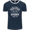 A Qualified Designer Looks Like Mens Ringer T-Shirt FotL Navy Blue/White