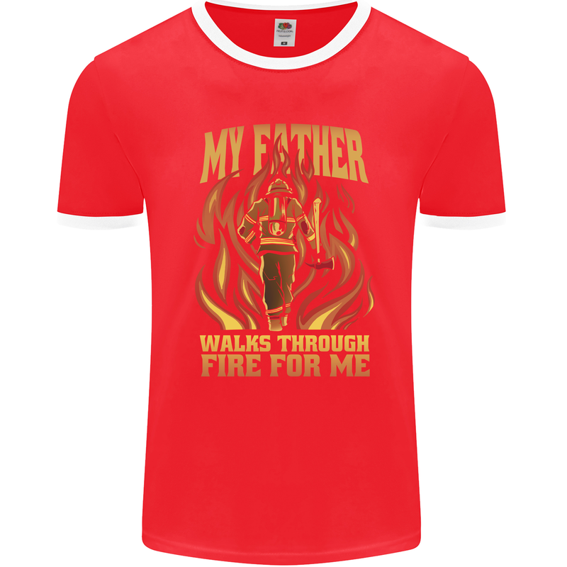 In Love With Mary Jane Funny Weed Mens Ringer T-Shirt FotL Red/White