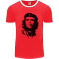 Che Guevara Silhouette Mens Ringer T-Shirt FotL Red/White