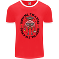 Trust Me I'm a Nerd Geek Graduate Brainy Mens White Ringer T-Shirt Red/White