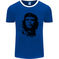 Che Guevara Silhouette Mens Ringer T-Shirt FotL Royal Blue/White
