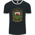 All Men Are Born Equal Welshmen Wales Welsh Mens Ringer T-Shirt FotL Black/White