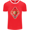 Reinstate Pluto Funny Astronomy Mens Ringer T-Shirt FotL Red/White