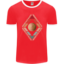 Reinstate Pluto Funny Astronomy Mens Ringer T-Shirt FotL Red/White