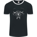 A Wild Bull Mens Ringer T-Shirt FotL Black/White