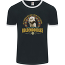 A Goldendoodle Dog Mens Ringer T-Shirt FotL Black/White