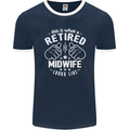 This Is What a Retired Midwife Looks Like Mens Ringer T-Shirt FotL Navy Blue/White