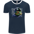 A Chameleon Soldier Mens Ringer T-Shirt FotL Navy Blue/White