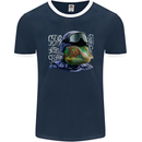 A Chameleon Soldier Mens Ringer T-Shirt FotL Navy Blue/White
