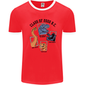 Class of 2000 BC Funny Dinosaur T-Rex Mens Ringer T-Shirt Red/White