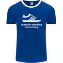 Made for Standing Not Walking Hooligan Mens Ringer T-Shirt FotL Royal Blue/White