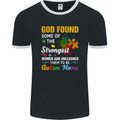 Religious Autism Mom Autistic Mum God ASD Mens Ringer T-Shirt FotL Black/White