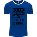 Levels of Wildness Gemini Mens Ringer T-Shirt FotL Royal Blue/White
