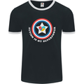 Autism Is My Superpower Autistic Mens Ringer T-Shirt FotL Black/White