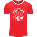 This Is What a Qualified Florist Looks Like Mens Ringer T-Shirt FotL Red/White