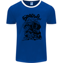 It's Foraging Time Funny Forager Mens Ringer T-Shirt FotL Royal Blue/White