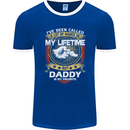 Daddy Is My Favourite Funny Fathers Day Mens Ringer T-Shirt FotL Royal Blue/White