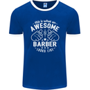 This Is What an Awesome Barber Looks Like Mens Ringer T-Shirt FotL Royal Blue/White
