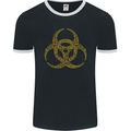 Digital Biohazard Gaming Gamer Zombie Mens Ringer T-Shirt FotL Black/White