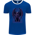 Cthulhu Follow Your God Kraken Mythology Mens Ringer T-Shirt FotL Royal Blue/White