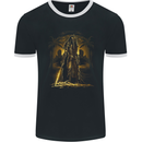 Supreme Pharoah of Death Fantasy Mens Ringer T-Shirt FotL Black/White
