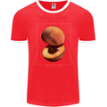 To Mars Peaches Space Planets Cosmos Mens Ringer T-Shirt FotL Red/White