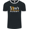 Fook It Im Playing Rugby Union Player Funny Mens Ringer T-Shirt FotL Black/White