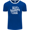 Best Grandpa Ever Grandparents Day Mens Ringer T-Shirt FotL Royal Blue/White