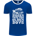 Bigger Toys Older Boys 4X4 Off Roading Mens Ringer T-Shirt FotL Royal Blue/White