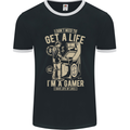 Gaming I Don't Need to Get a Life Gamer Mens Ringer T-Shirt FotL Black/White
