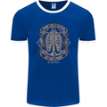 Think Like a Pirate Act Captian Sailing Mens Ringer T-Shirt FotL Royal Blue/White