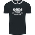 This Is What An Awesome Cyclist Cyclist Mens Ringer T-Shirt FotL Black/White