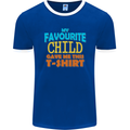 My Favourite Child Gave Me This Fathers Day Mens Ringer T-Shirt FotL Royal Blue/White