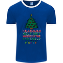 Christmas Movie Where's the Tyrenol? Mens Ringer T-Shirt FotL Royal Blue/White