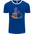 Where Words Fail Music Speaks Guitar Rock Mens Ringer T-Shirt FotL Royal Blue/White