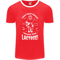 Cows Have Hooves Because They Lack Toes Mens Ringer T-Shirt FotL Red/White