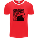 Rad Red Panda Japanese Cool Mens White Ringer T-Shirt Red/White