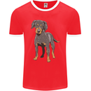 A Coonhound Dog Mens Ringer T-Shirt FotL Red/White