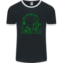 Keep the Planet Clean Climate Change Mens Ringer T-Shirt FotL Black/White