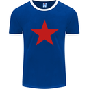 Red Star Army As Worn by Mens Ringer T-Shirt FotL Royal Blue/White